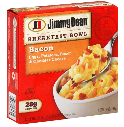 Jimmy Dean의 1인용 계란요리.