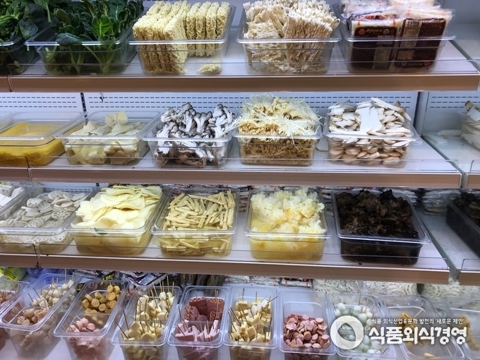 마라탕, 훠궈에 들어가는 다양한 식재료들 