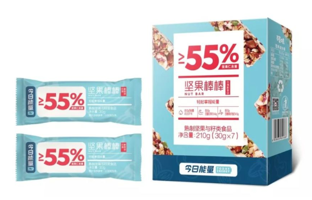 중국 간식 브랜드 백초미(百草味)의 견과류바/사진=百草味 홈페이지