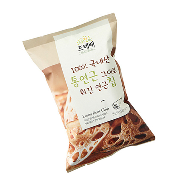 전북 김제에서 자란 연근만을 튀겨낸 '통연근 그대로 튀긴 연근칩' / 사진제공=프레베