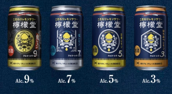 레몬당 4종/사진=일본 코카콜라