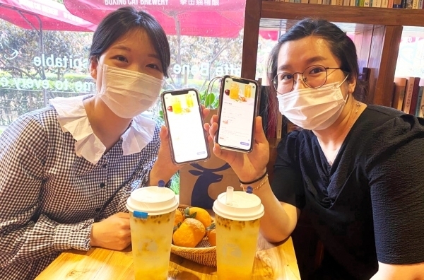 중국 커피 프랜차이즈에서 판매 중인 유자백향과차 / 사진제공=한국농수산식품유통공사