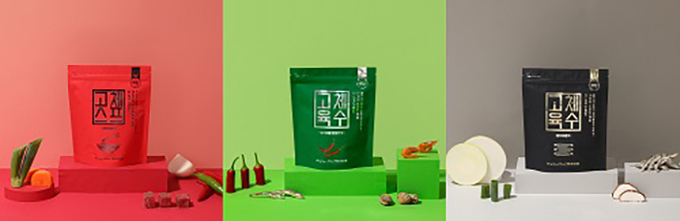 쿡팁 고체스프(라면국물 맛), 고체 육수(칼칼한 맛, 멸치해물 맛) / 사진제공=쿡팁