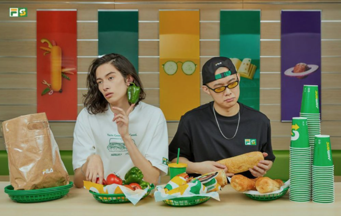 사진=휠라 X 써브웨이