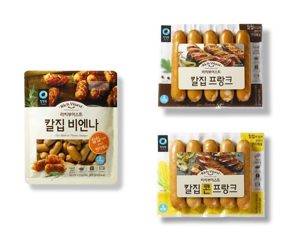 ‘리치부어스트 칼집소시지’ 3종 / 사진제공=대상 청정원
