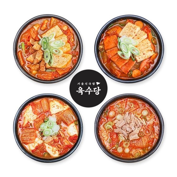 육수당 '얼큰한김치찌개 4종'