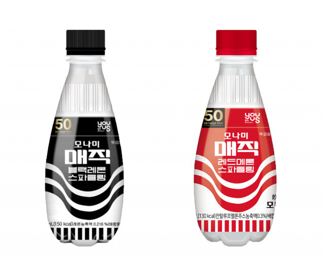 사진=GS25가 모나미매직블랙레몬스파클링, 모나미매직레드메론스파클링을 출시했다