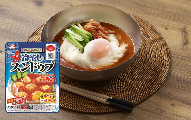 냉순두부를 이용해 만든 냉면/사진=marudai