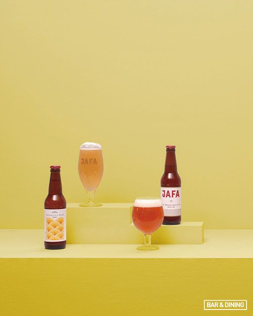 망고 라씨 사우어 ABV 4.6%, IBU 5. 글라스(380ml) 8천5백원, 테이크아웃 시 병(330ml) 6천5백원. 마살라 세종 ABV 6.3%, IBU 20. 글라스(380ml) 8천원, 테이크아웃 시 병(330ml) 6천5백원.