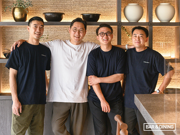 김도율 셰프, 임경원 대표, 김진형 셰프, 김겨울 셰프