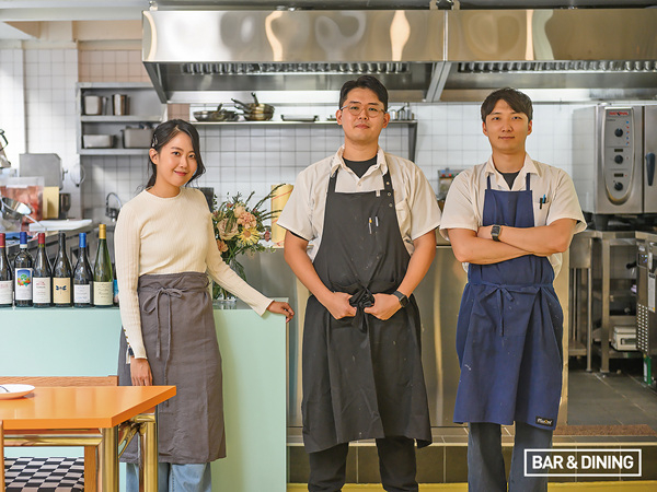 유지연 매니저, 이석현 오너 셰프, 박경수 셰프