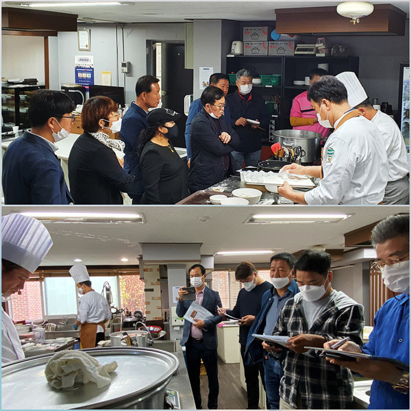 작년 진행 된 평양냉면 전수교육 현장