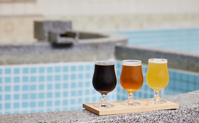 '오렌지 맥주’, 한큐백화점 다카츠키점 오픈에 맞춰 다카츠키산 블루베리를 사용한 ‘블루베리 맥주’ 등 다양한 수제맥주를 판매중이다.