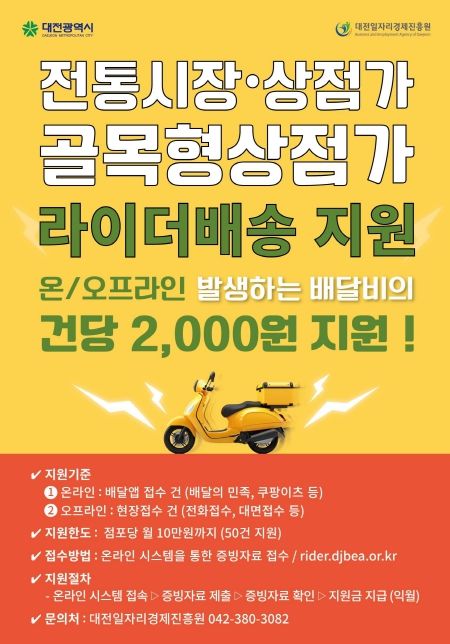 전통시장 배달비 부담 덜고 온라인 경쟁력 높인다