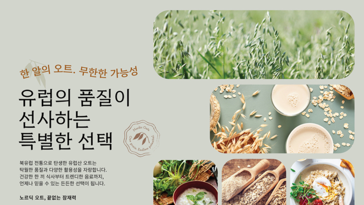 유럽연합 지원 캠페인 노르딕 오트, 한국 시장 공략 시작