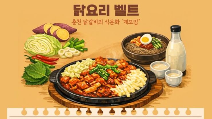 춘천 닭요리 K-미식벨트 공모 선정 K-미식 관광도시 도약