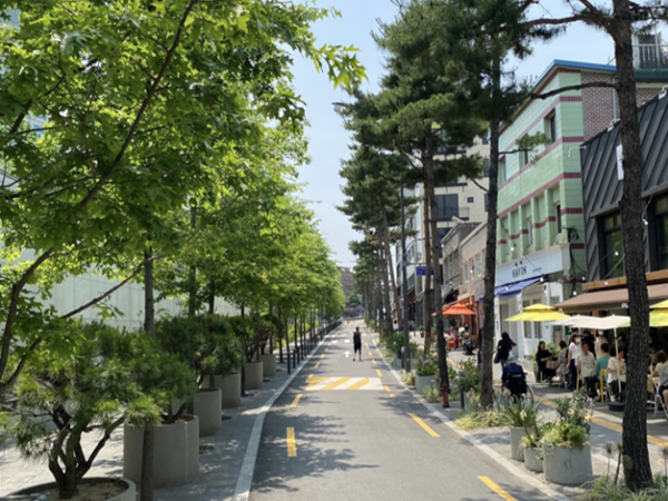서울로사잇길 조성현황(조성 후)