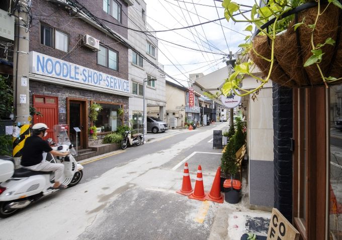 남영동 먹자골목 거리