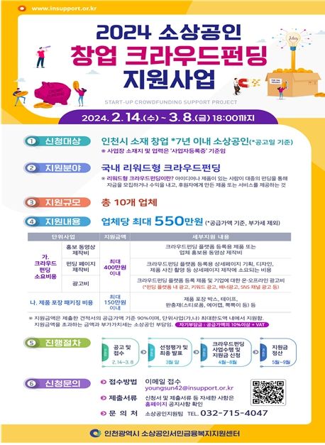 소상공인 창업 크라우드 펀딩 참여업체 모집