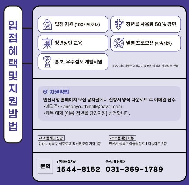 안산시, 청년몰‘소소플래닛’입점 상인 9명 모집… 20일까지 신청