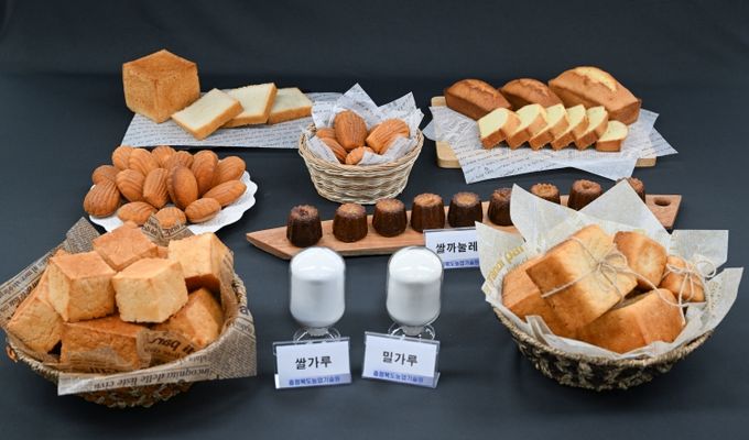 바로미2 활용 기술원 개발 제과·제빵 제품들