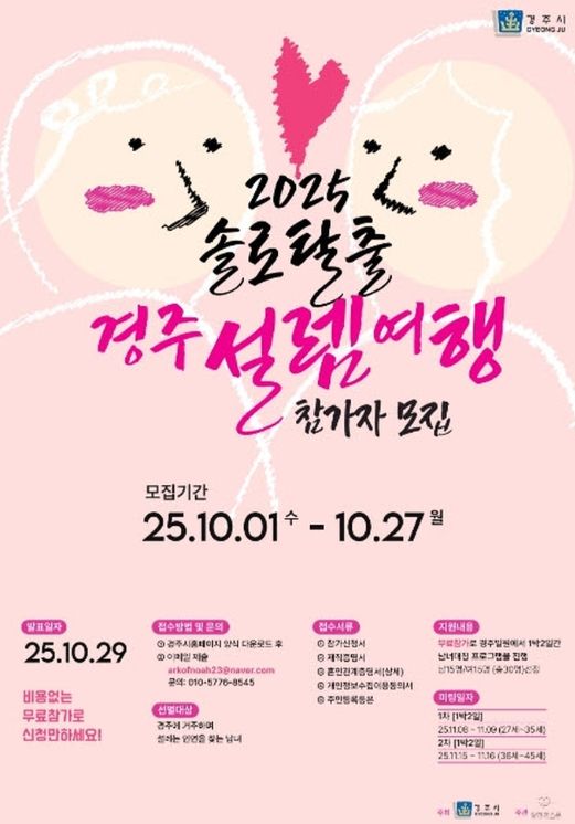‘설렘여행 in 경주’ 홍보 포스터